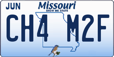 MO license plate CH4M2F