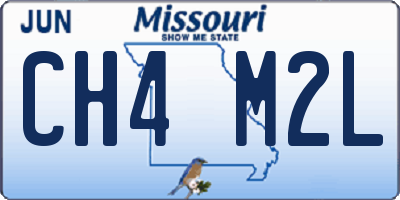 MO license plate CH4M2L