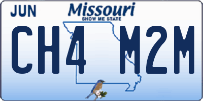 MO license plate CH4M2M