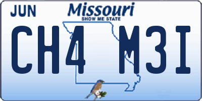 MO license plate CH4M3I