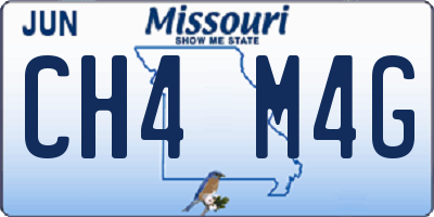 MO license plate CH4M4G