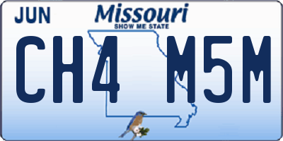 MO license plate CH4M5M