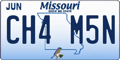 MO license plate CH4M5N