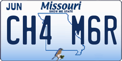 MO license plate CH4M6R