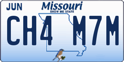 MO license plate CH4M7M