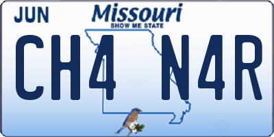 MO license plate CH4N4R