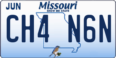 MO license plate CH4N6N