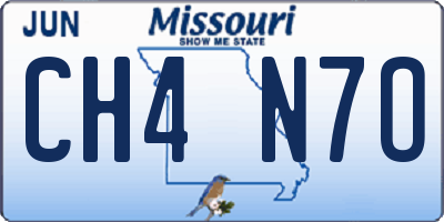 MO license plate CH4N7O
