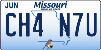 MO license plate CH4N7U