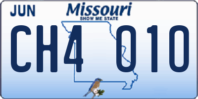 MO license plate CH4O1O