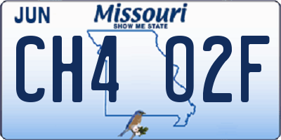 MO license plate CH4O2F
