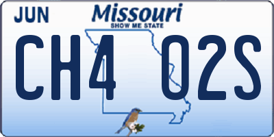 MO license plate CH4O2S