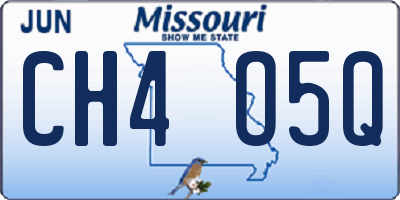 MO license plate CH4O5Q