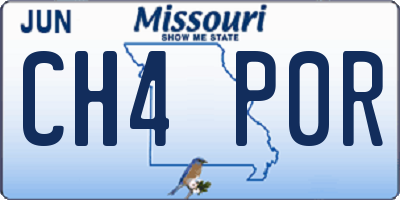 MO license plate CH4P0R