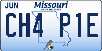 MO license plate CH4P1E