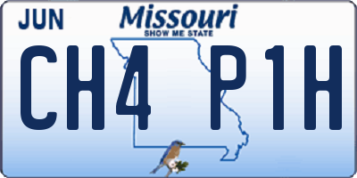 MO license plate CH4P1H