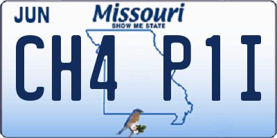MO license plate CH4P1I