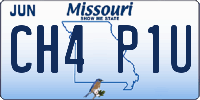 MO license plate CH4P1U
