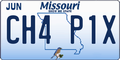 MO license plate CH4P1X