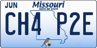 MO license plate CH4P2E