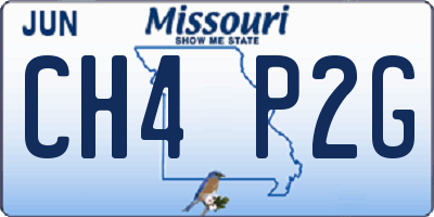 MO license plate CH4P2G
