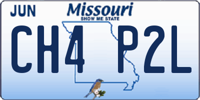 MO license plate CH4P2L