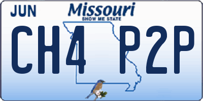 MO license plate CH4P2P