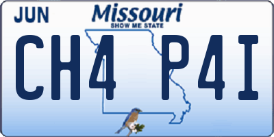 MO license plate CH4P4I