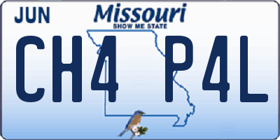 MO license plate CH4P4L