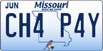 MO license plate CH4P4Y