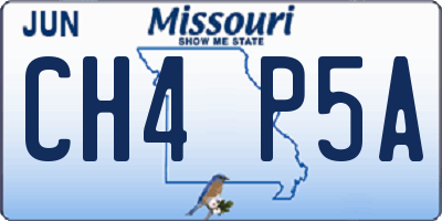 MO license plate CH4P5A