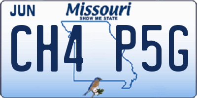 MO license plate CH4P5G