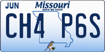 MO license plate CH4P6S