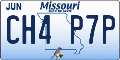 MO license plate CH4P7P