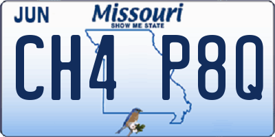 MO license plate CH4P8Q
