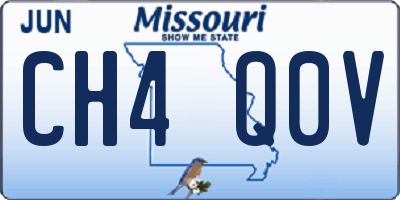 MO license plate CH4Q0V