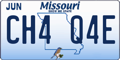 MO license plate CH4Q4E