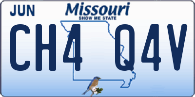 MO license plate CH4Q4V