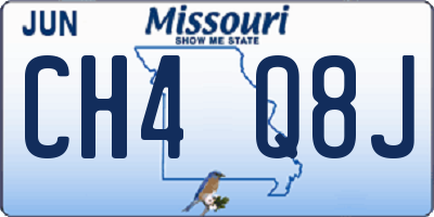 MO license plate CH4Q8J