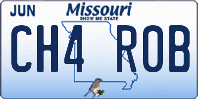 MO license plate CH4R0B