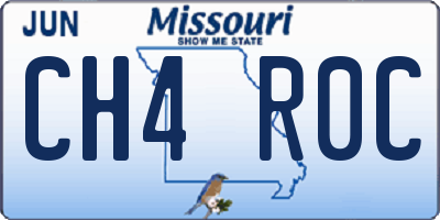 MO license plate CH4R0C