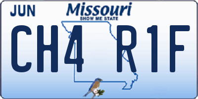 MO license plate CH4R1F
