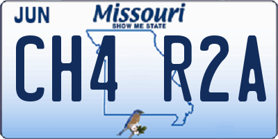MO license plate CH4R2A