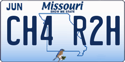 MO license plate CH4R2H