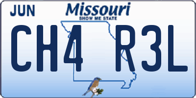 MO license plate CH4R3L
