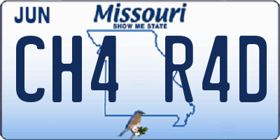 MO license plate CH4R4D