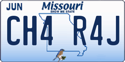 MO license plate CH4R4J