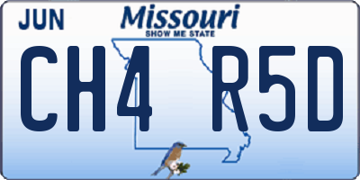 MO license plate CH4R5D