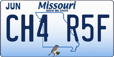 MO license plate CH4R5F