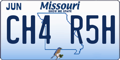 MO license plate CH4R5H
